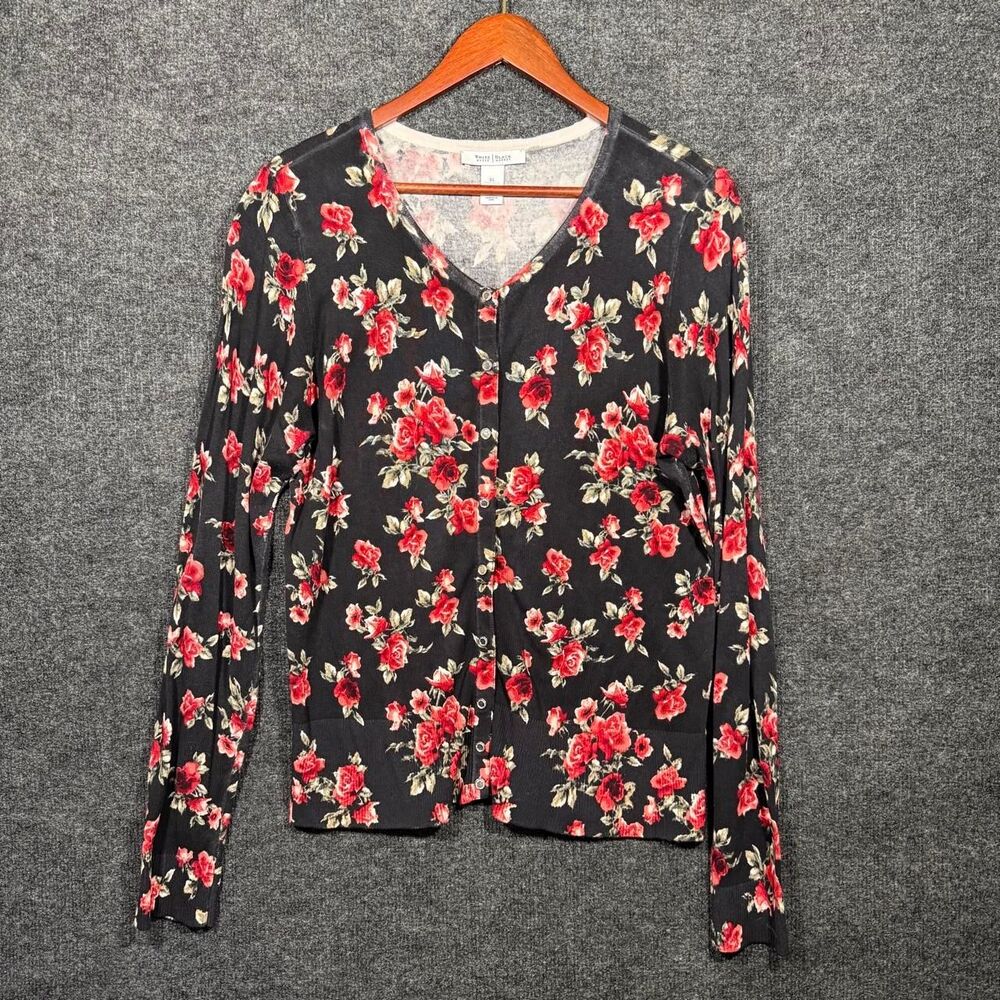 White-house-black-market Women's multi Cardigan